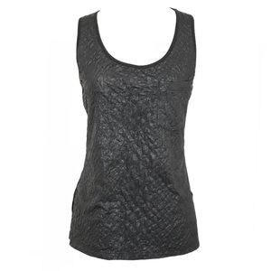 Lily white black tank top